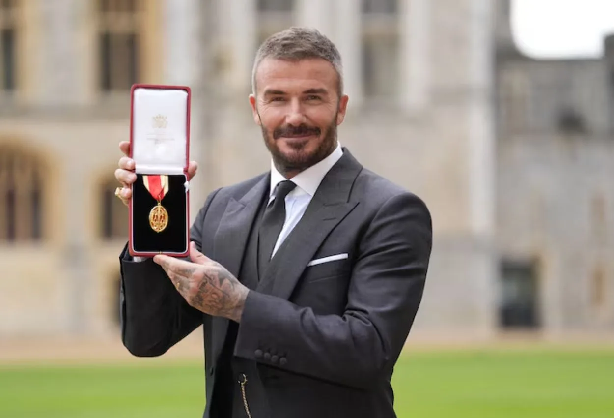 Football icon David Beckham receives knighthood