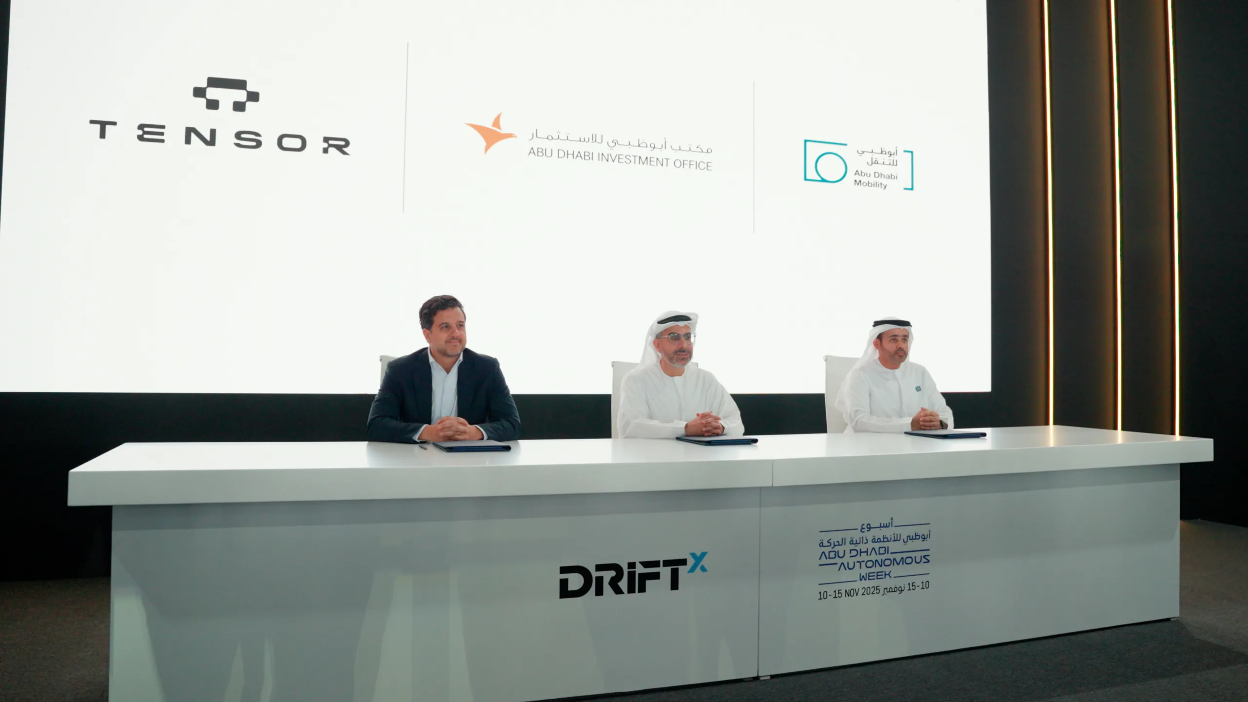 ADIO, DMT, Tensor Auto sign new deal for driverless vehicle testing in Abu Dhabi