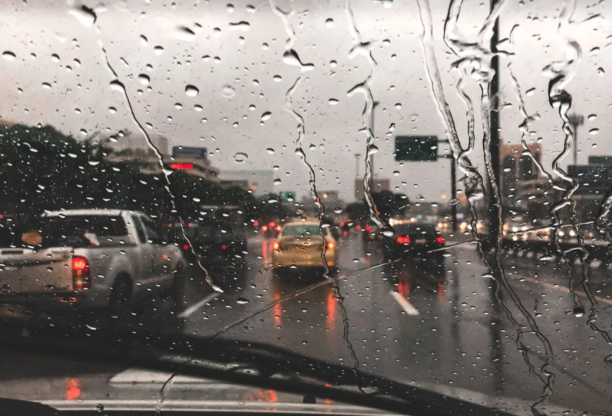 Driving in rain UAE