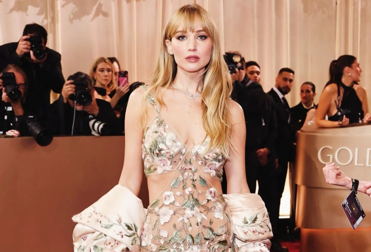 Jennifer Lawrence’s boldest red carpet moment at Golden Globes 2026