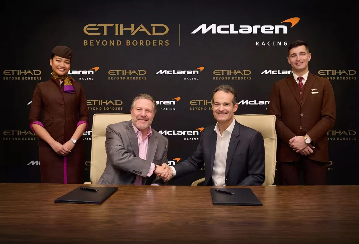 McLaren Racing signs Etihad Airways as official partner for 2026 F1, WEC Seasons
