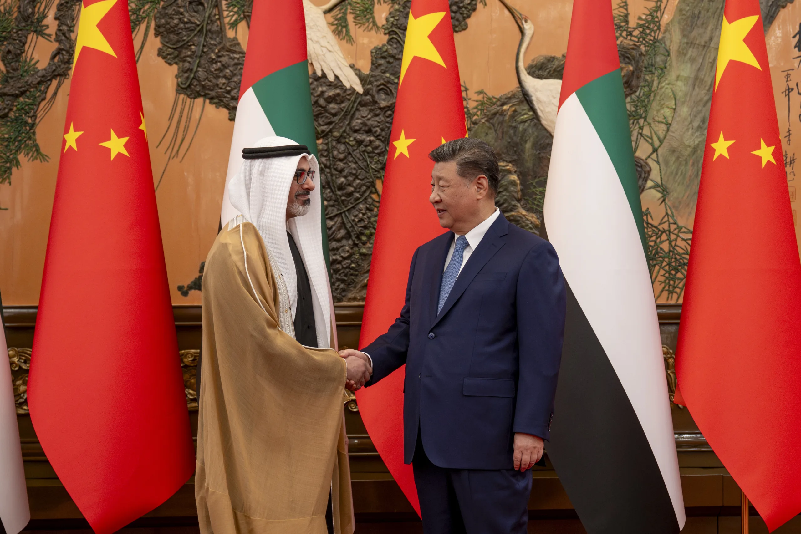 China’s President Xi Jinping receives Abu Dhabi Crown Prince Sheikh Khaled in Beijing