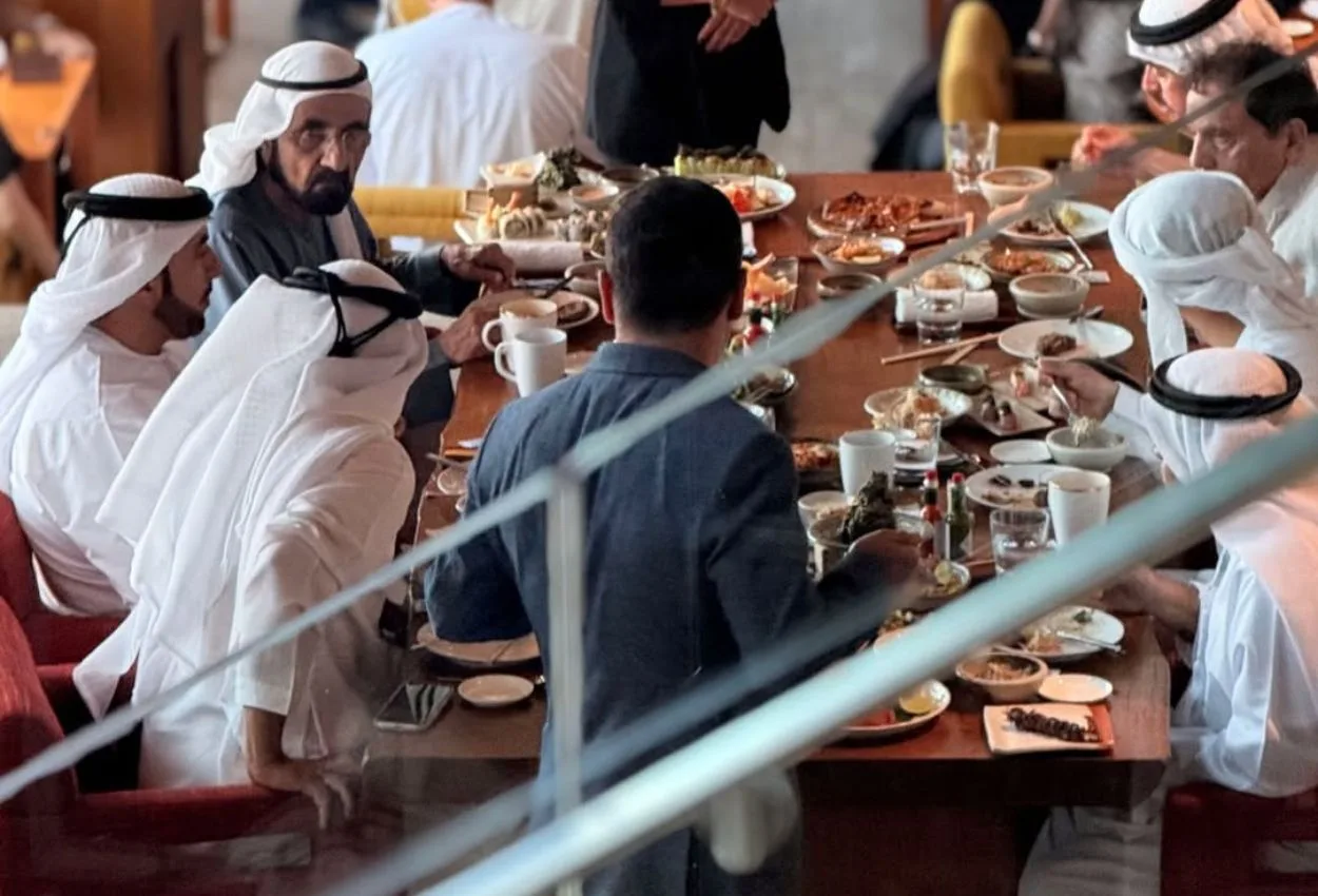 Dubai Ruler Sheikh Mohammed bin Rashid dines at Zuma in DIFC