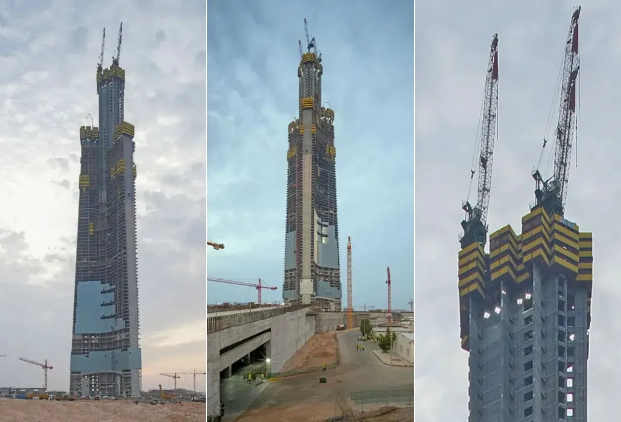 Jeddah Tower surpasses 100 floors and 400 metres, closing in on world’s tallest building title