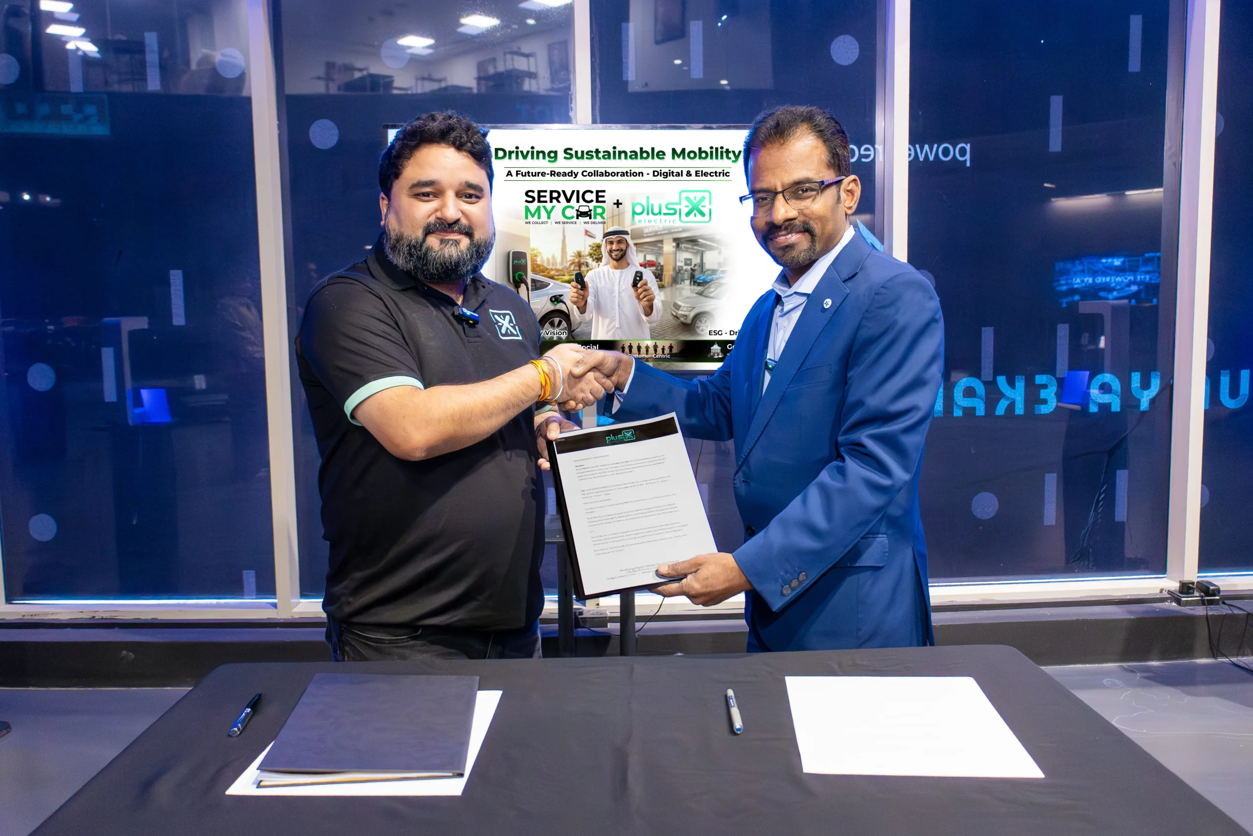 Service My Car signs new deal with PlusX Electric to expand EV charging in UAE