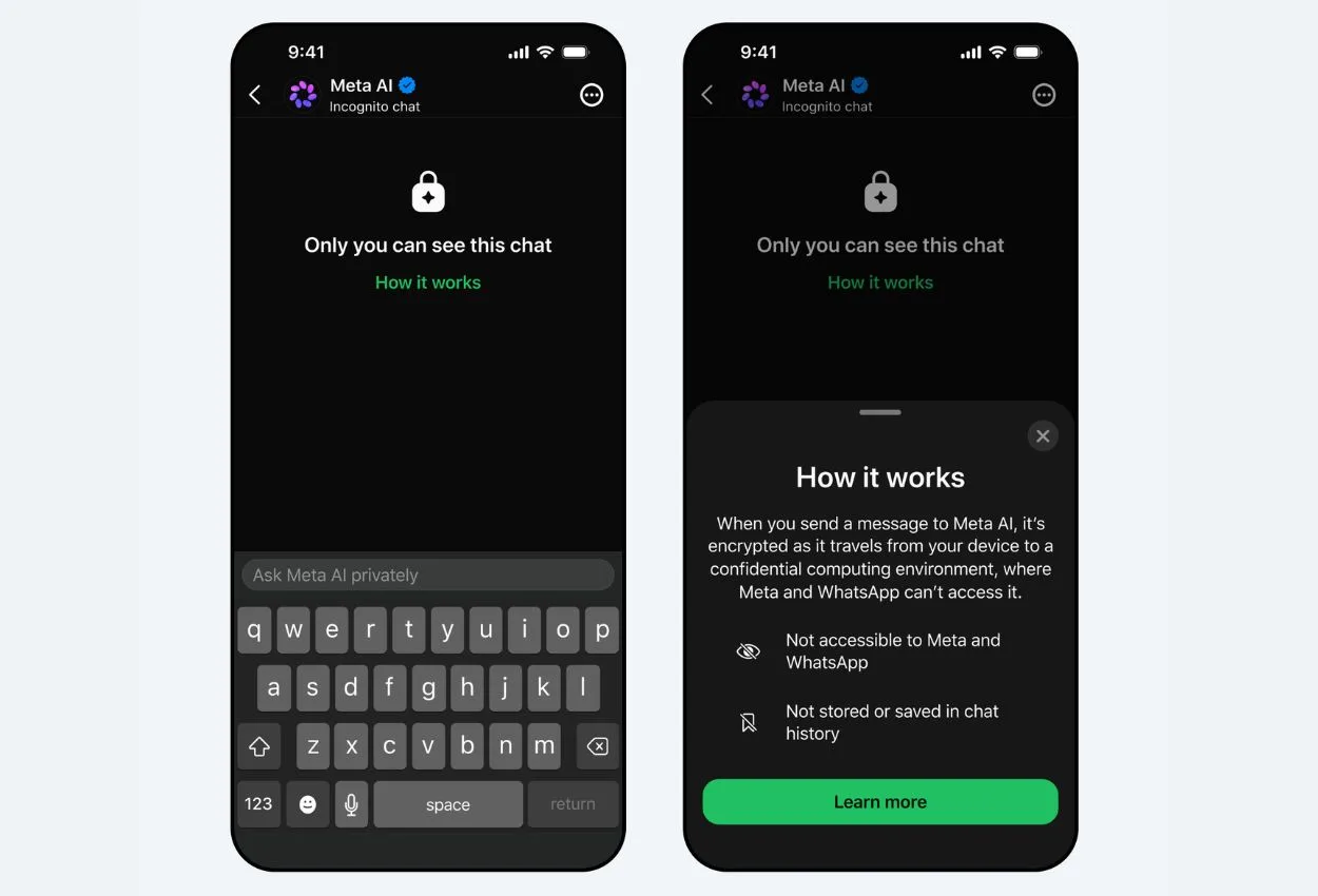 WhatsApp Incognito: Meta launches new AI chat feature