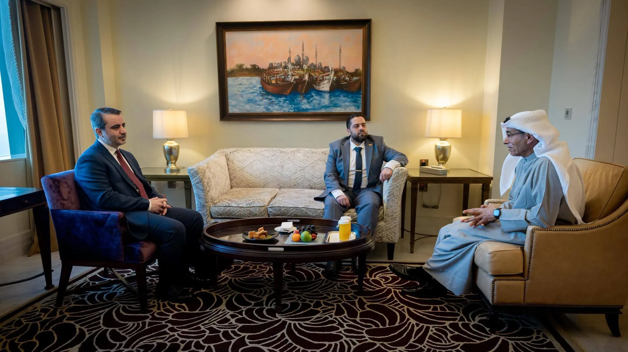 Syria’s FM meets Mohamed Alabbar in Abu Dhabi
