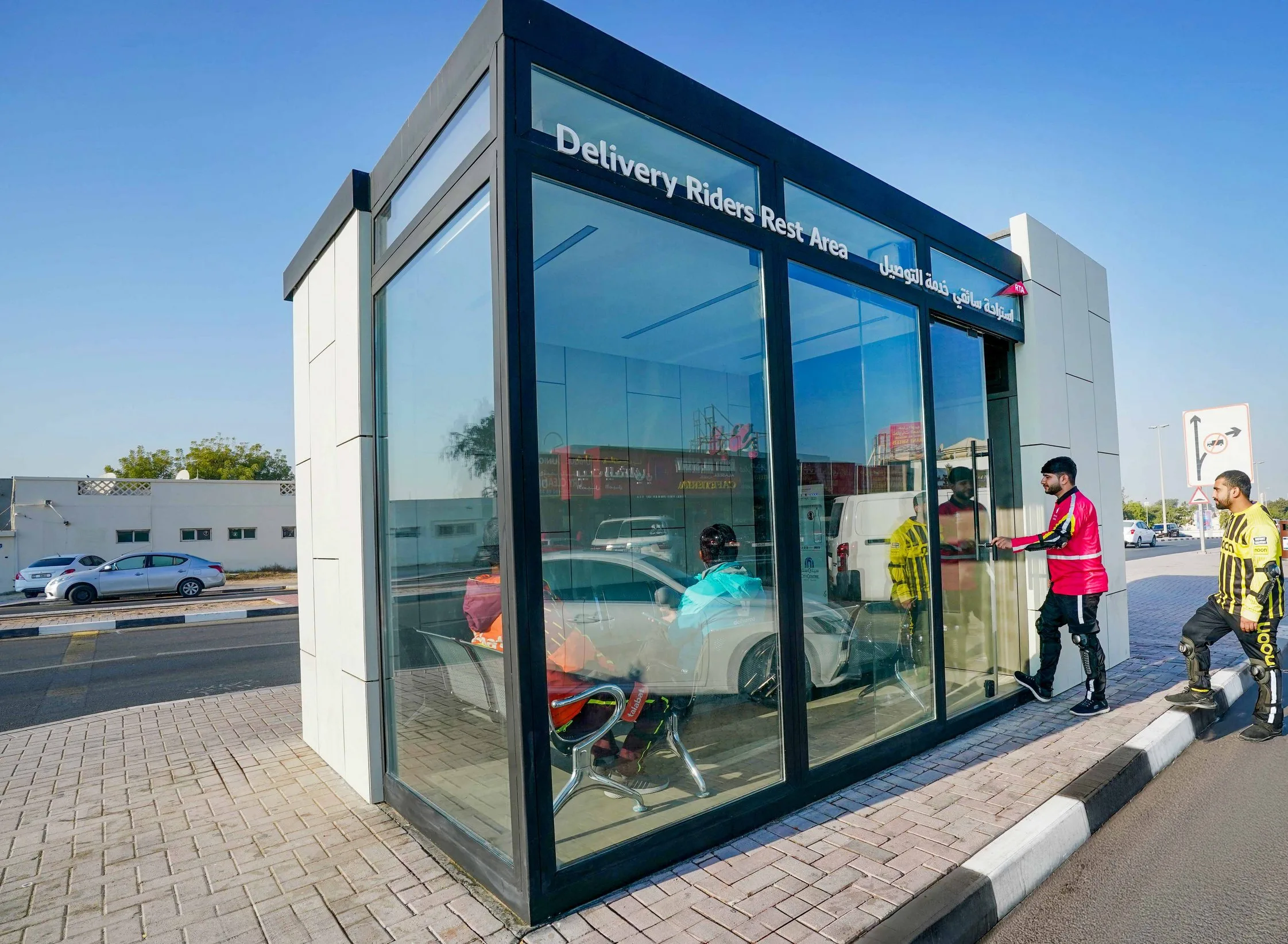 RTA opens 40 air-conditioned rest stops for Dubai delivery riders