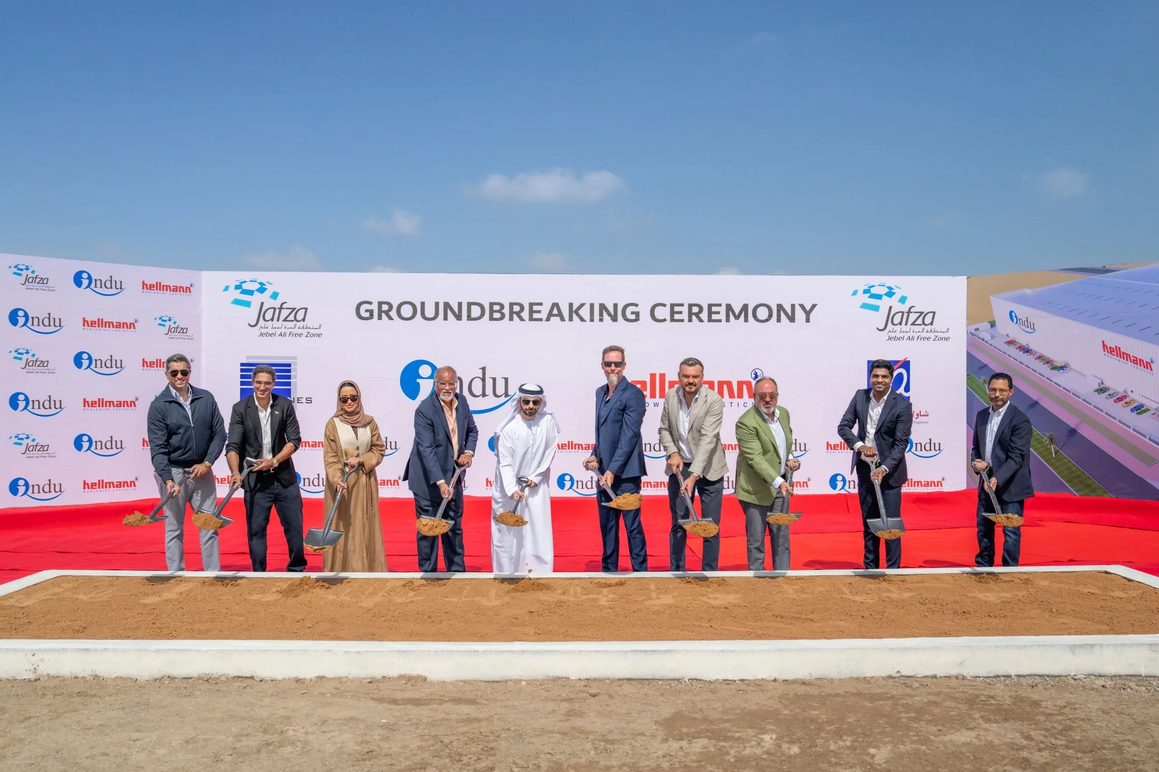 Hellmann and INDU break ground on Jafza automotive hub