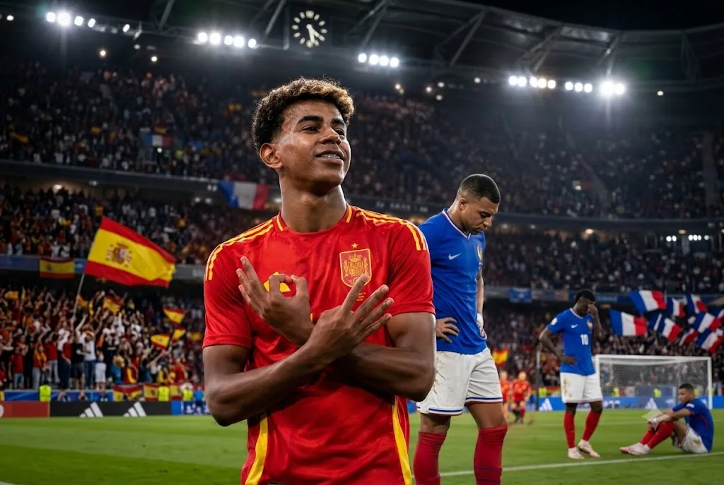 Lamine Yamal continues to dominate Kylian Mbappé