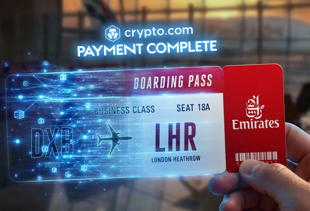 Emirates adds Crypto.com Pay to its booking checkout