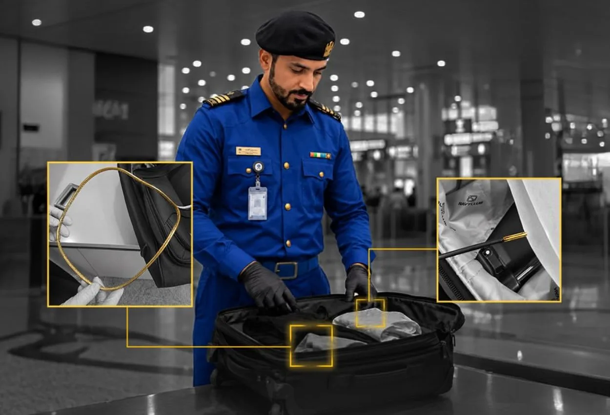 Dubai Customs seizes gold hidden inside suitcase frame