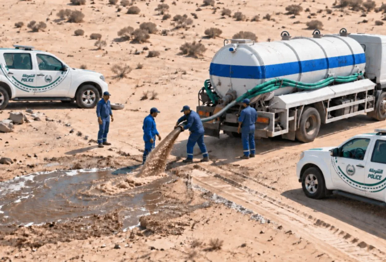 Dubai Police seize 17 tankers in illegal waste disposal crackdown