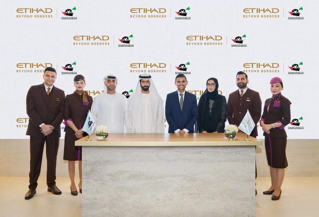 Etihad becomes official airline of UAE Wrestling Federation