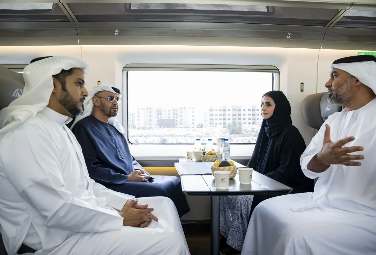 UAE President travels aboard Etihad Rail from Abu Dhabi to Dubai