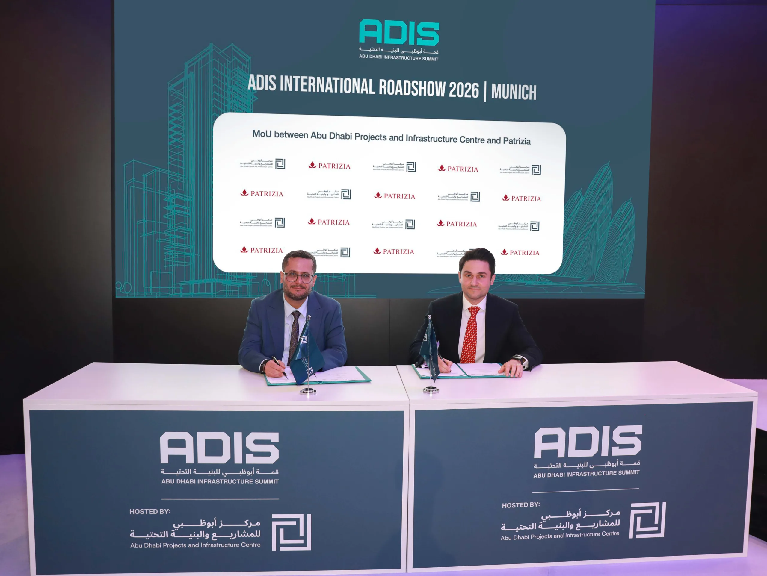 ADPIC and PATRIZIA sign Abu Dhabi infrastructure pact