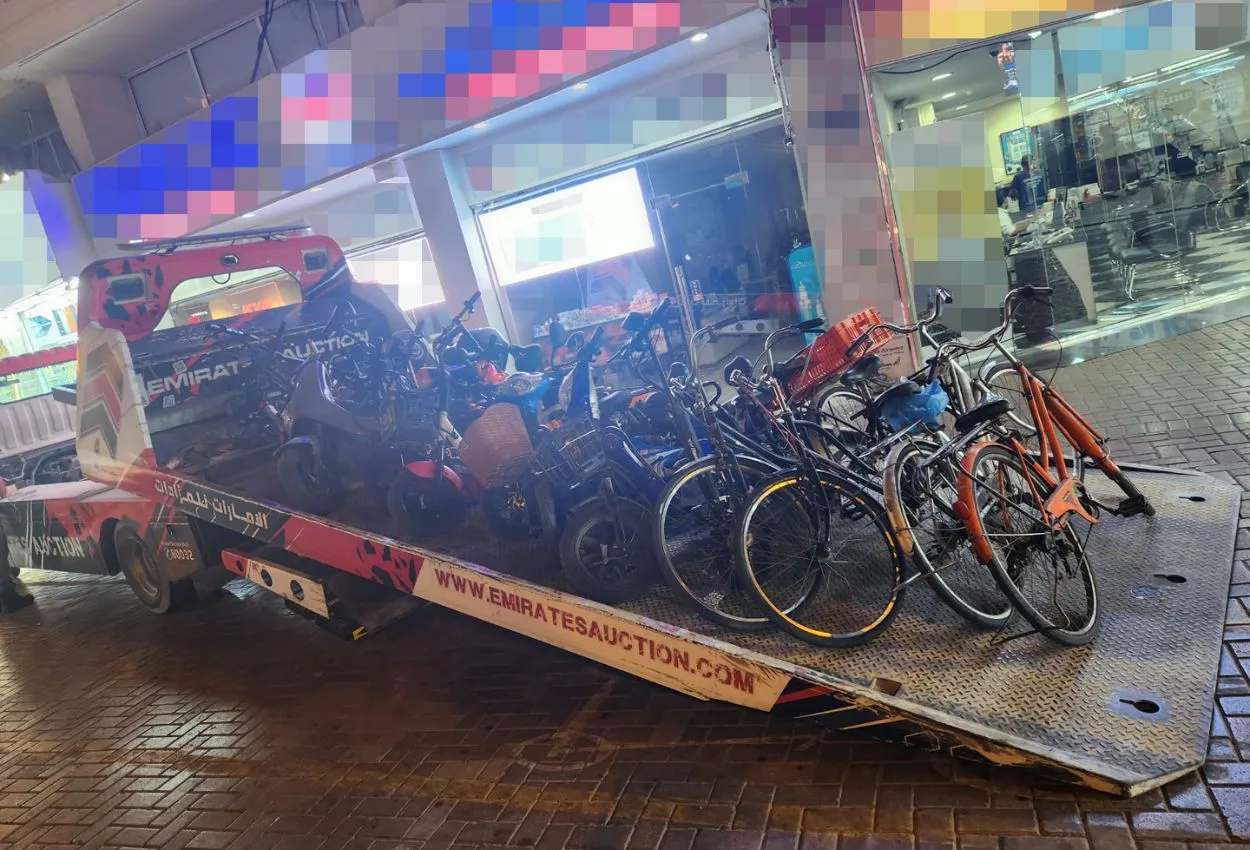 Dubai Police seizes 408 scooters and bikes in Gold Souk sweep