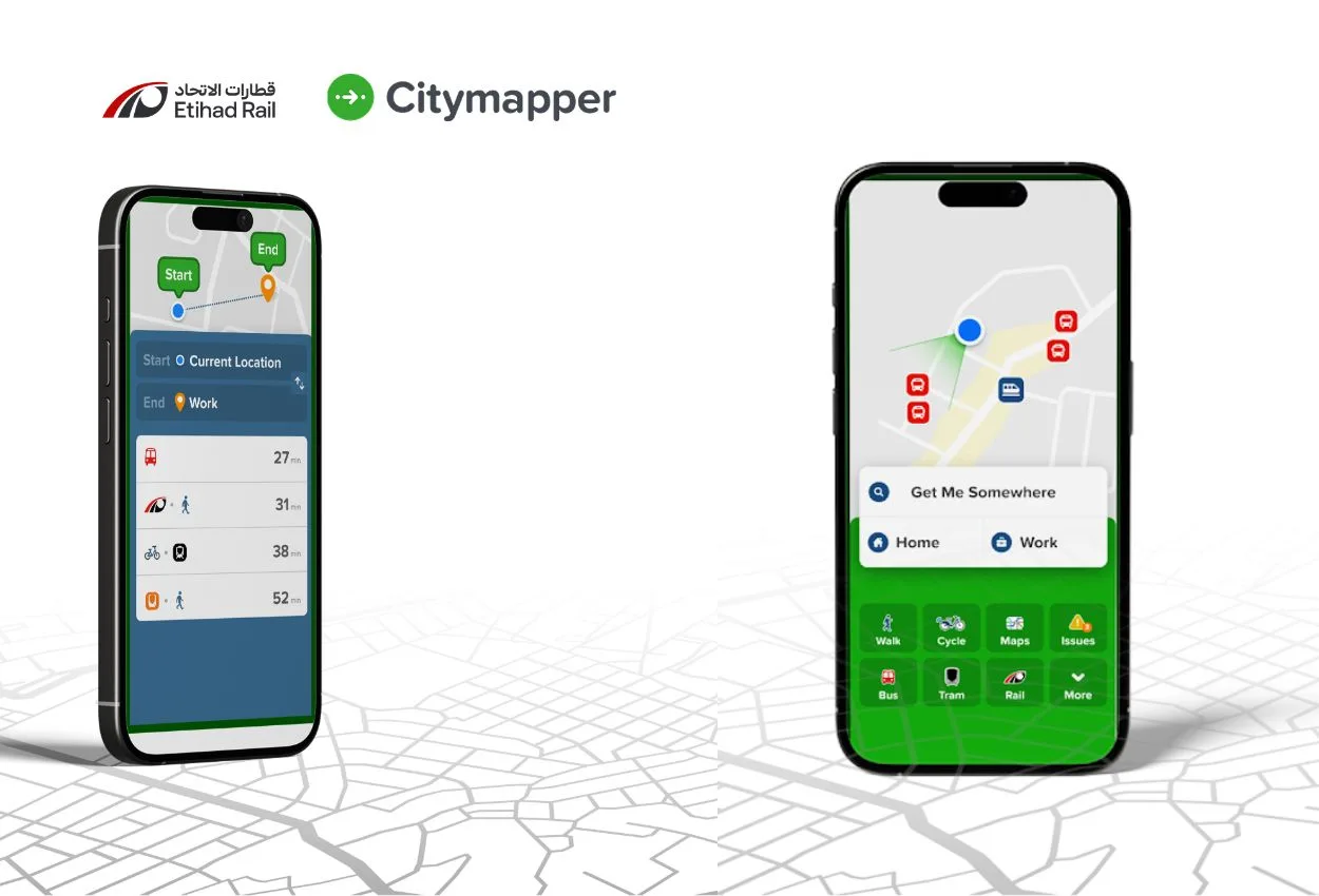 Etihad Rail joins Citymapper for end-to-end journey planning