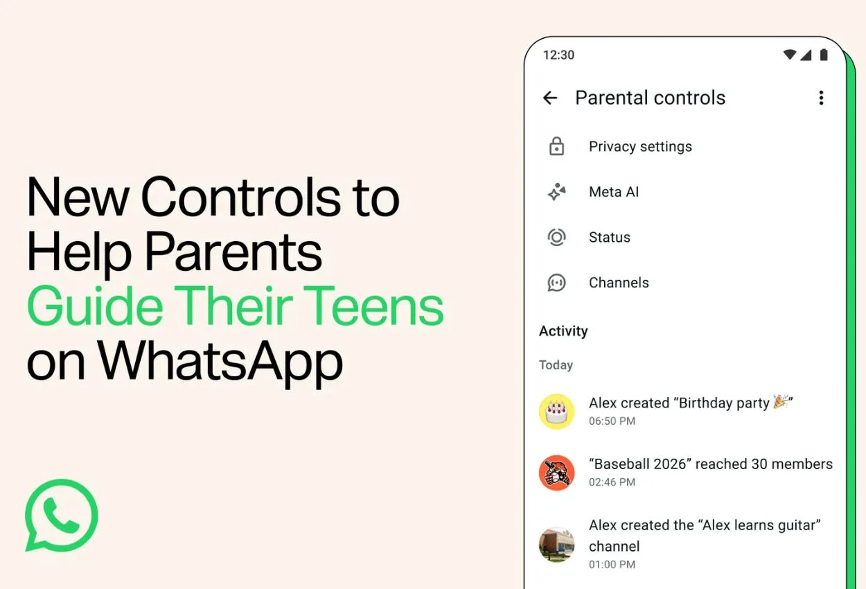 WhatsApp adds parental controls for teen accounts