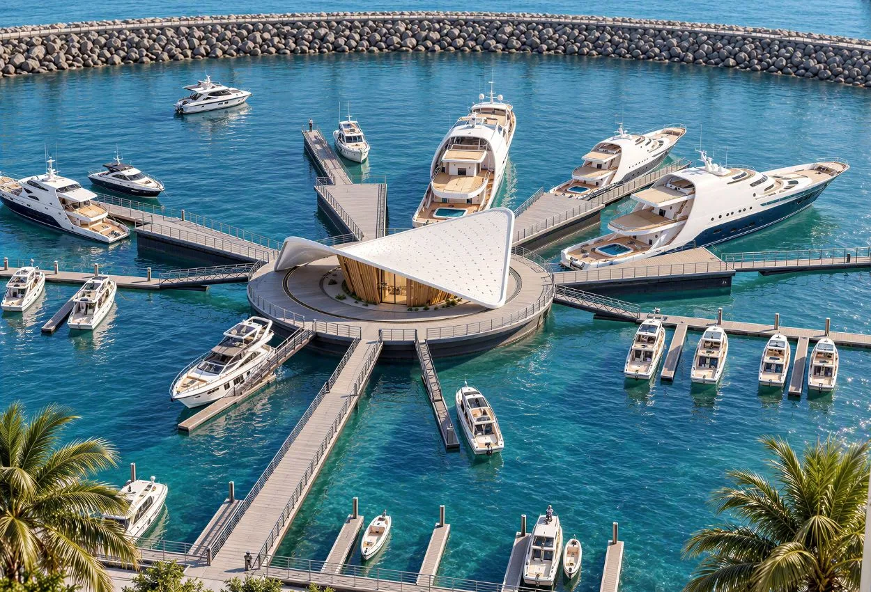 Wynn Al Marjan Island reveals 98-berth superyacht marina